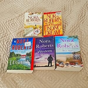 Nora Roberts 5 paperback Used Books Good Condition